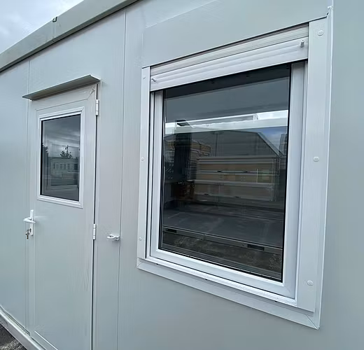 Portable office entrance door with vision panel thumbnail 3