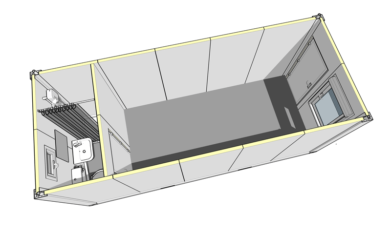 20′ x 8′ portable sleeper unit thumbnail 5